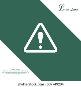 Exclamation danger sign