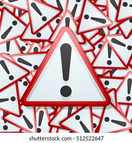 Exclamation danger sign
