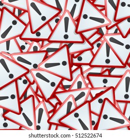 Exclamation danger sign