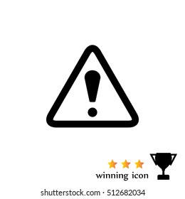 Exclamation danger sign