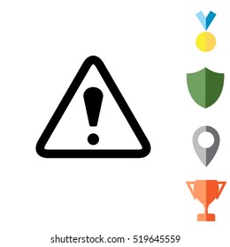 Exclamation danger sign