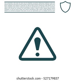Exclamation danger sign