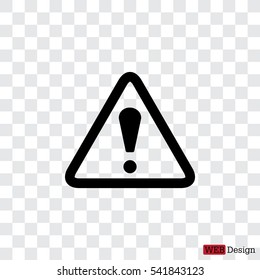 Exclamation danger sign
