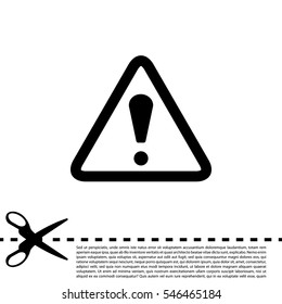 Exclamation danger sign