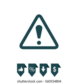 Exclamation danger sign