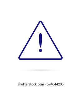 Exclamation danger sign
