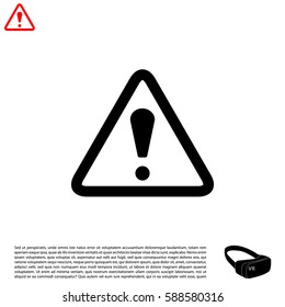 Exclamation danger sign