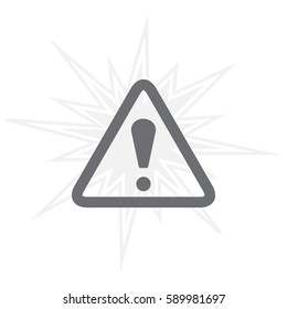 Exclamation danger sign