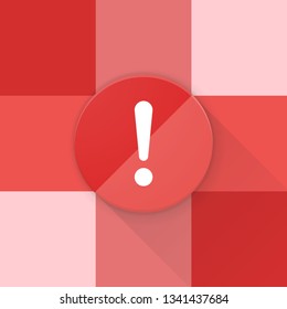 Exclamation Danger sign Adaptive icon Material Design illustration