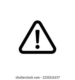 Exclamation danger sign. attention sign icon. Hazard warning attention sign