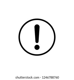 Exclamation danger sign. attention sign icon. Hazard warning attention sign