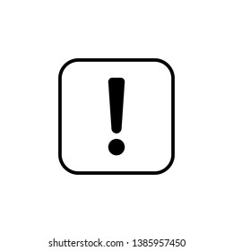 Exclamation danger sign. attention sign icon. Hazard warning attention sign