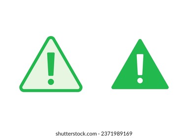Exclamation danger sign. attention sign icon set. Hazard warning attention sign