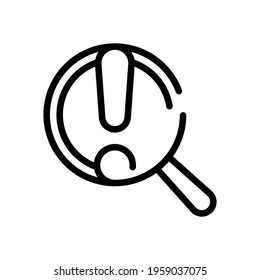 Exclamation danger sign, hazard warning, simple alert icon. Black icon on white background