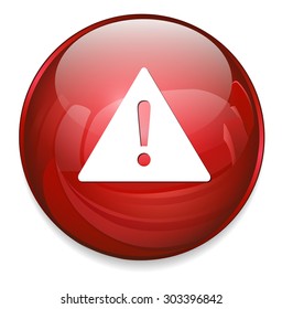 Exclamation danger sign icon