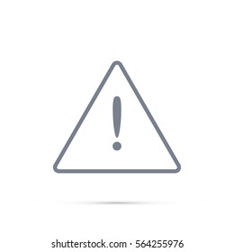 Exclamation danger sign icon vector.