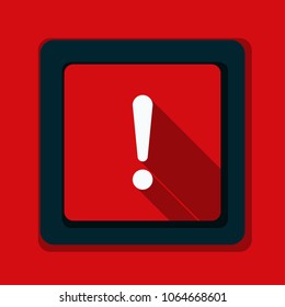 Exclamation Danger sign illustration