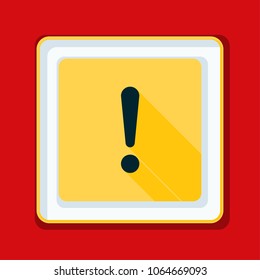 Exclamation Danger sign illustration