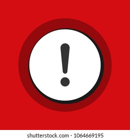 Exclamation Danger sign illustration