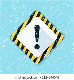 Exclamation Danger sign illustration