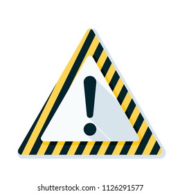 Exclamation Danger sign illustration