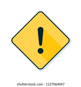 Exclamation Danger sign illustration