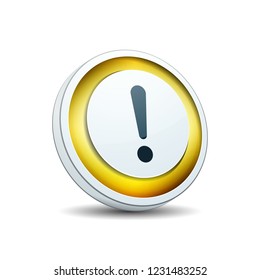 Exclamation Danger sign illustration