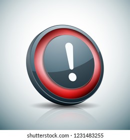 Exclamation Danger sign illustration