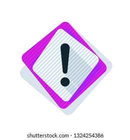 Exclamation Danger sign illustration