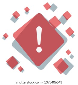 Exclamation Danger sign illustration
