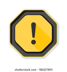 Exclamation Danger sign illustration