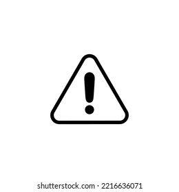 Ilustración del signo de peligro de exclamación. signo de atención y símbolo. Signo de atención de aviso de peligro