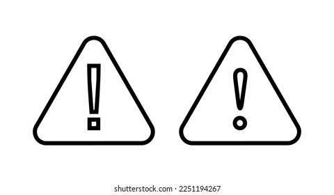 Exclamation danger sign illustration. attention sign and symbol. Hazard warning attention sign