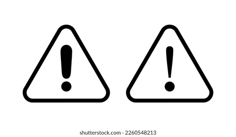 Exclamation danger sign illustration. attention sign and symbol. Hazard warning attention sign