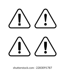 Exclamation danger sign illustration. attention sign and symbol. Hazard warning attention sign