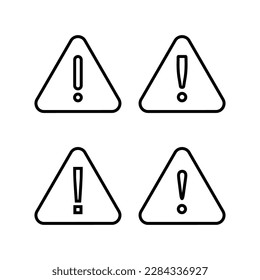 Exclamation danger sign illustration. attention sign and symbol. Hazard warning attention sign