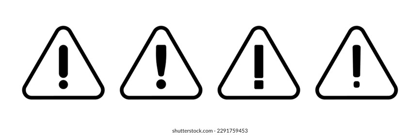 Exclamation danger sign illustration. attention sign and symbol. Hazard warning attention sign