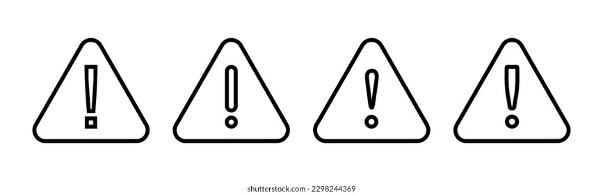 Exclamation danger sign illustration. attention sign and symbol. Hazard warning attention sign