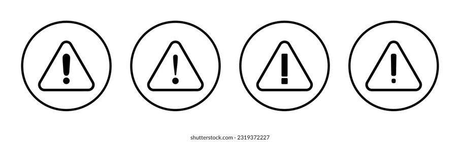 Exclamation danger sign illustration. attention sign and symbol. Hazard warning attention sign