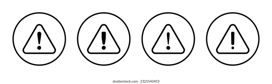 Exclamation danger sign illustration. attention sign and symbol. Hazard warning attention sign