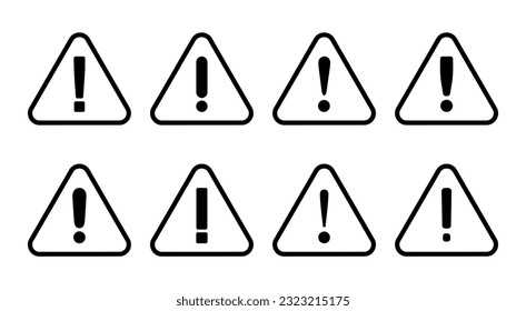 Exclamation danger sign illustration. attention sign and symbol. Hazard warning attention sign