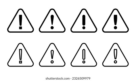 Exclamation danger sign illustration. attention sign and symbol. Hazard warning attention sign