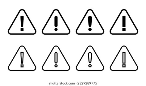 Exclamation danger sign illustration. attention sign and symbol. Hazard warning attention sign