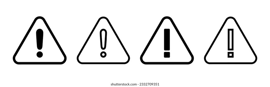 Exclamation danger sign illustration. attention sign and symbol. Hazard warning attention sign