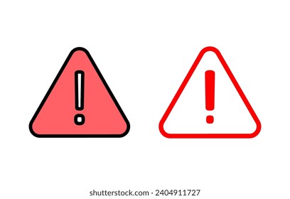 Exclamation danger sign illustration. attention sign and symbol. Hazard warning attention sign