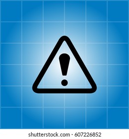 Exclamation danger sign. vector illustration