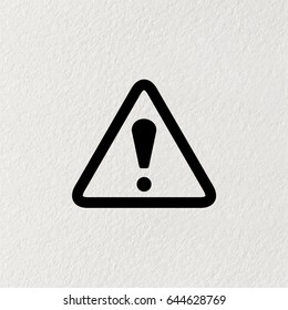 Exclamation danger sign. vector illustration