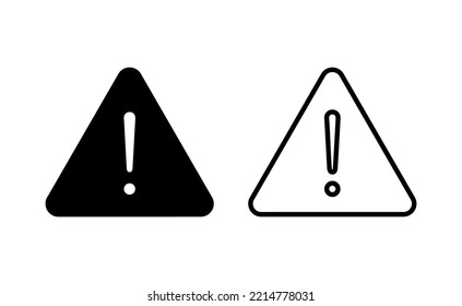 Exclamation danger sign for web and mobile app. attention sign and symbol. Hazard warning attention sign