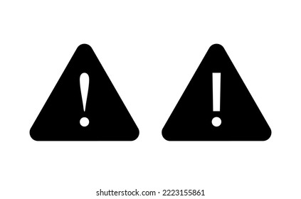 Exclamation danger sign for web and mobile app. attention sign and symbol. Hazard warning attention sign