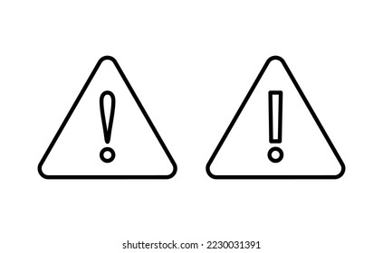 Signo de peligro de exclamación para web y aplicación móvil. signo de atención y símbolo. Signo de atención de aviso de peligro